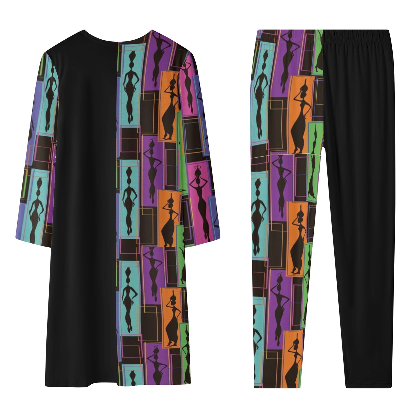 Women's Long Sleeve Cardigan and Leggings 2pcs