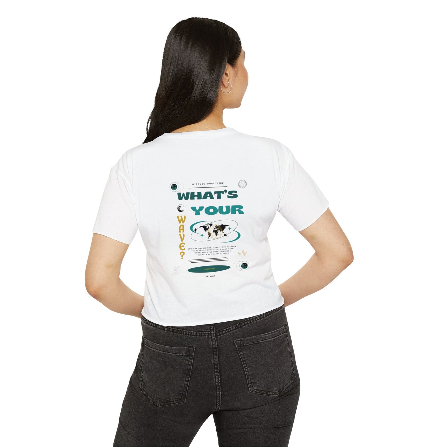 Freedom Waves Festival Crop Top - Perfect for Summer Parties and Music Festivals