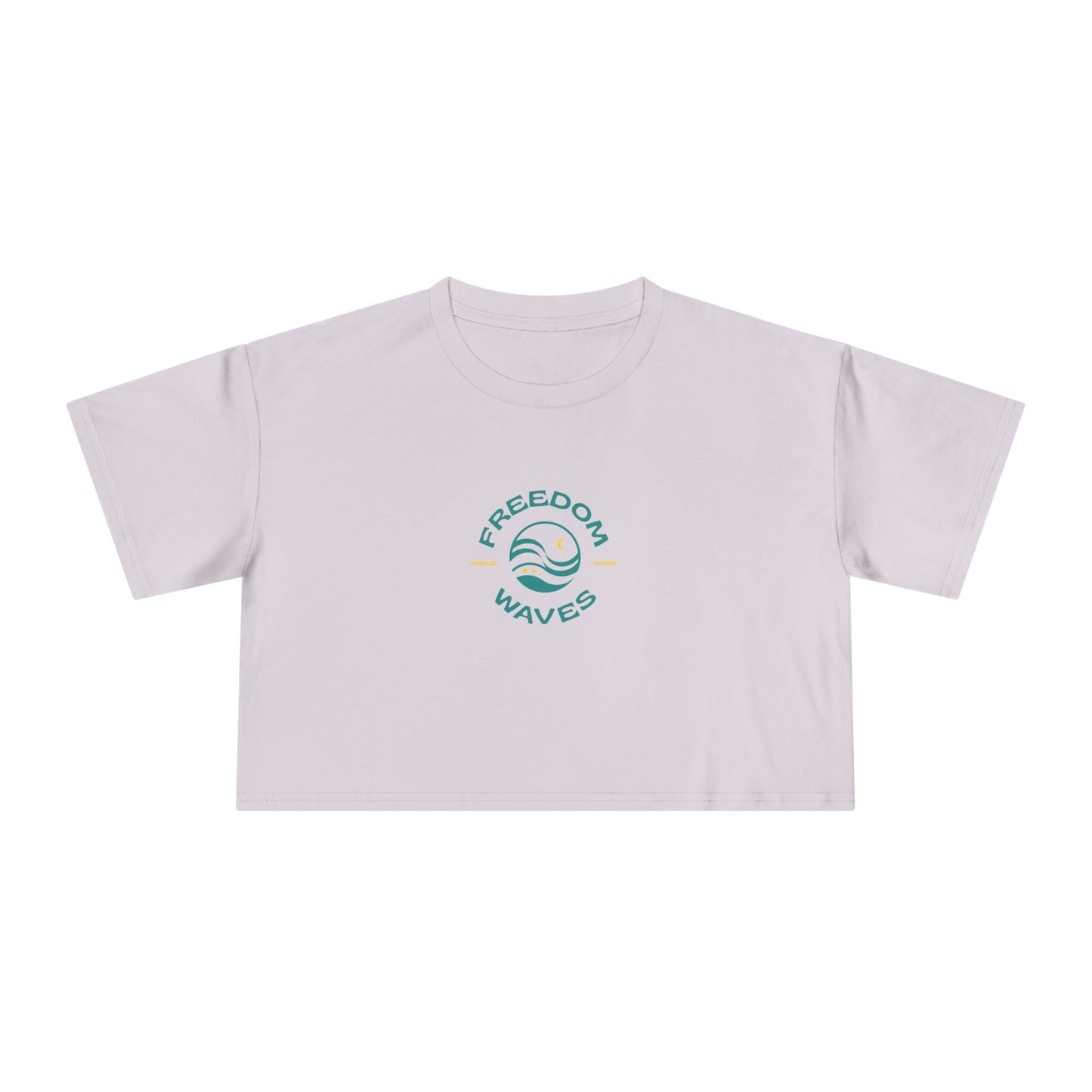 Freedom Waves Women's Crop Tee - Chill Vibes & Self-Expression