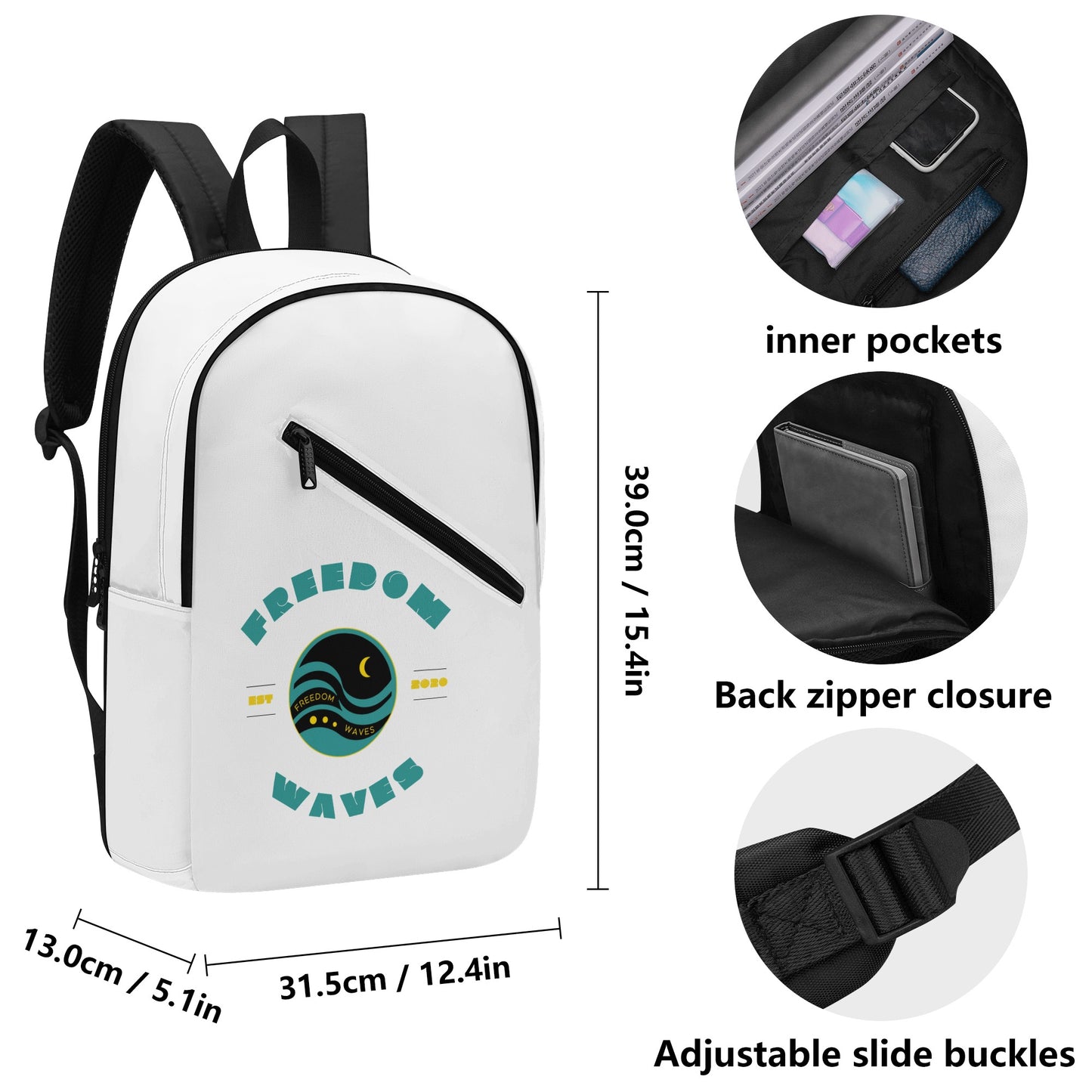 New Half Printing Laptop Backpack