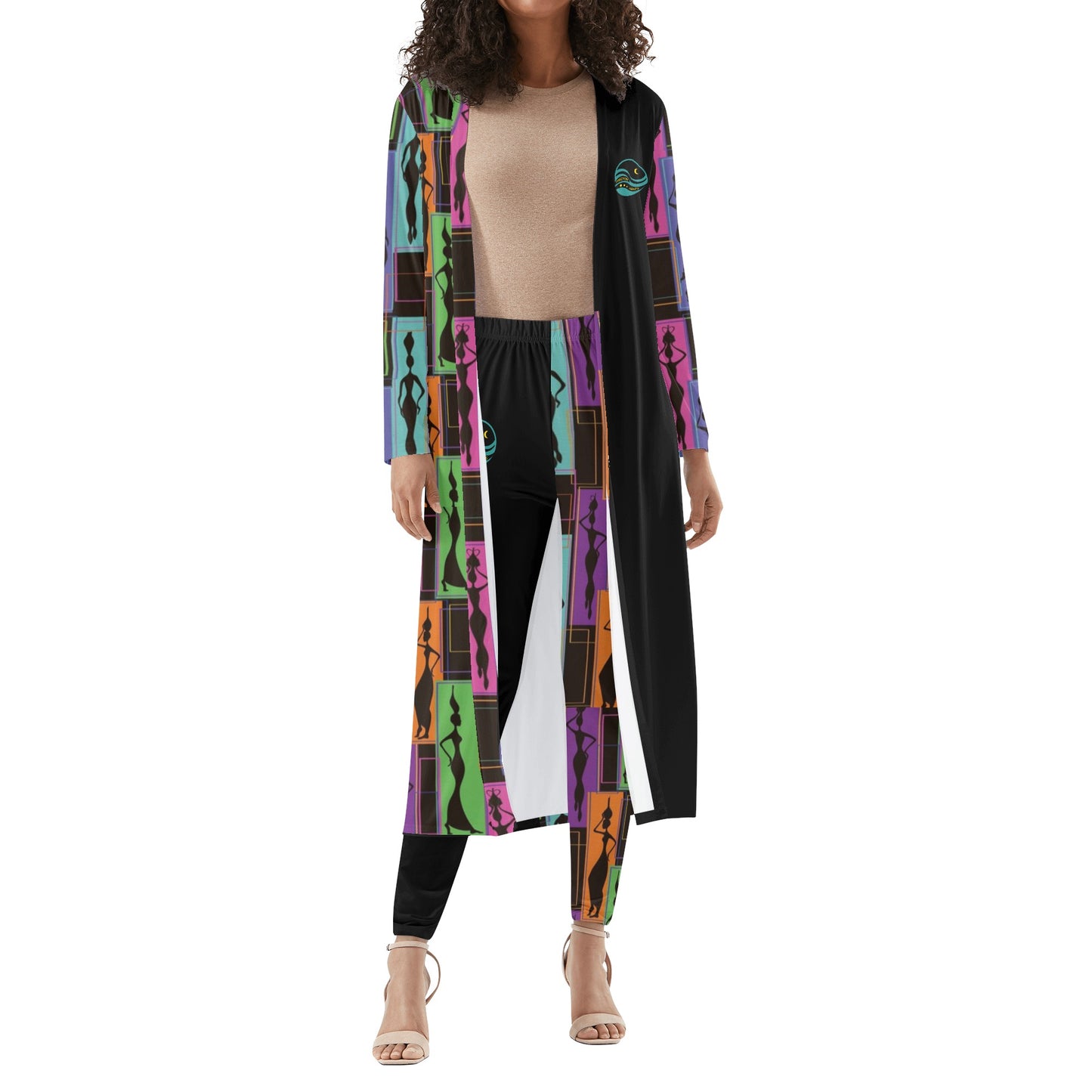 Women's Long Sleeve Cardigan and Leggings 2pcs