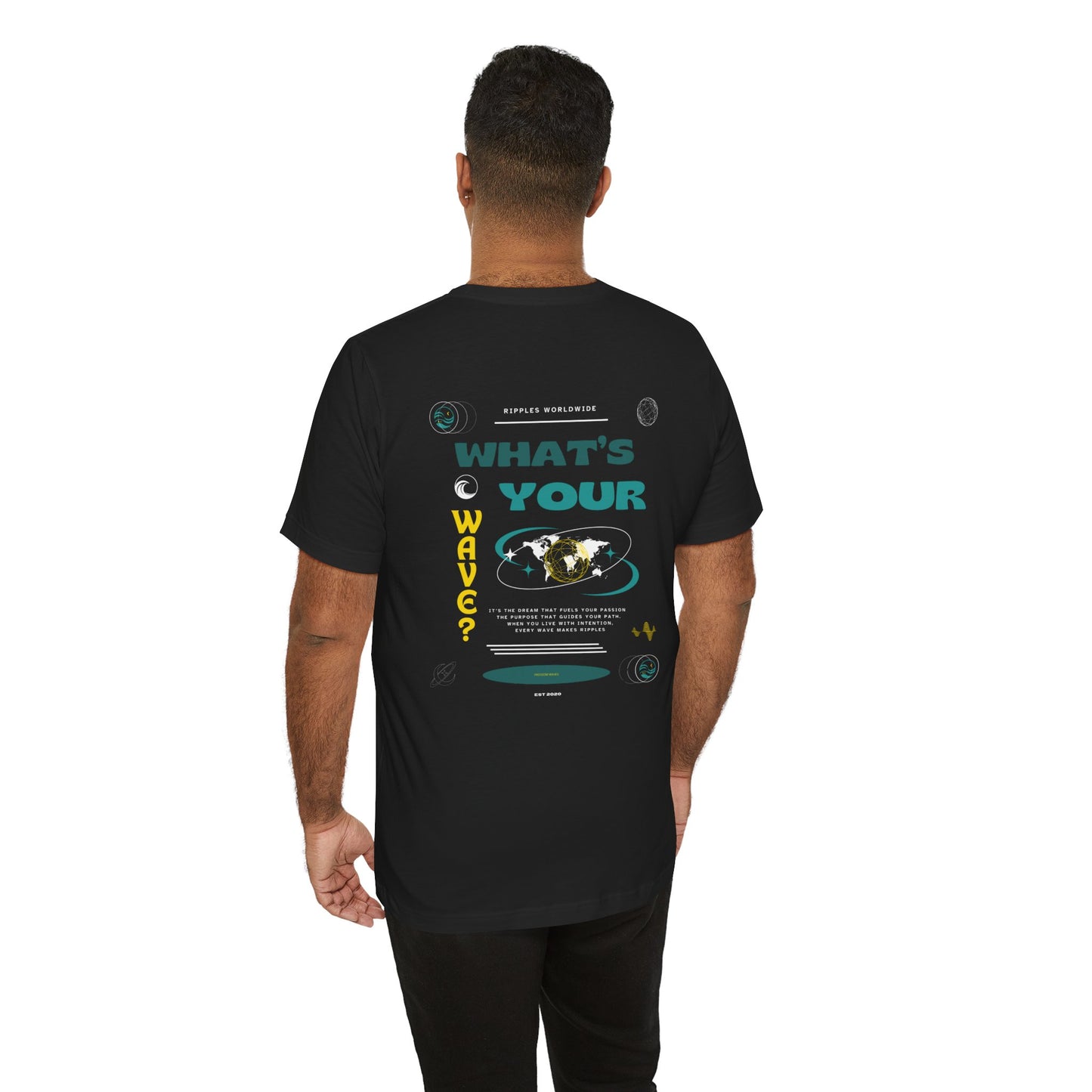 Freedom Waves Unisex Short Sleeve Tee - What's Your Wave? Graphic Tee for All Seasons