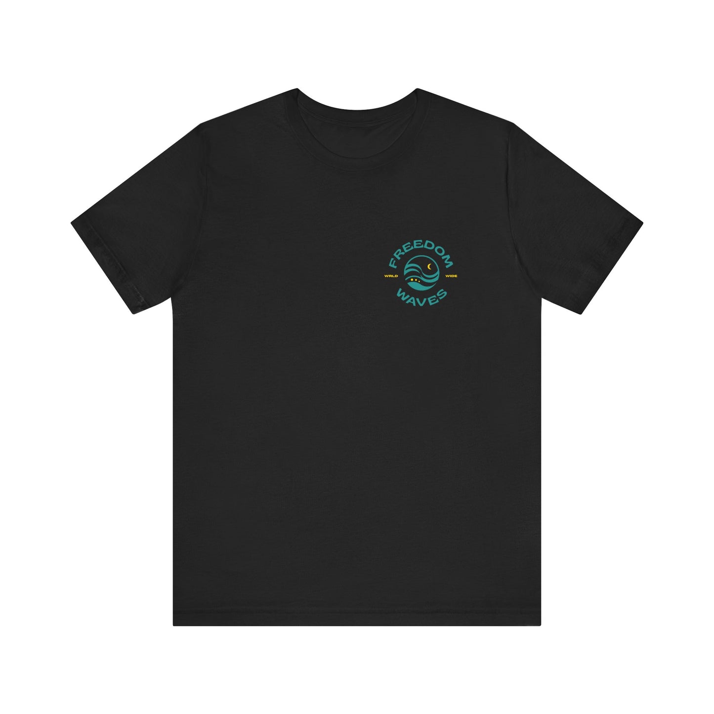 Freedom Waves Unisex Short Sleeve Tee - What's Your Wave? Graphic Tee for All Seasons